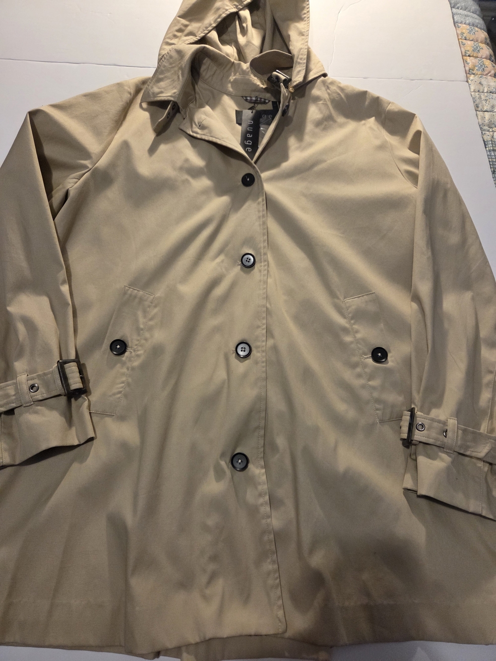 BNWT Nuage Beige Hooded Coat - NUDE